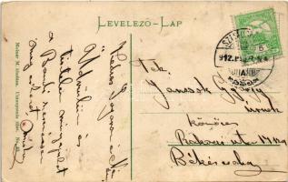 1912 Szliácsfürdő, Kúpele Sliac; Dankovszky vendéglő kertje, étterem. Molnár M. kiadása / restaurant...