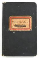 cca 1920-1930 Tésztáskönyv, Hursán Zsófika tulajdona, kézzel írt régi receptfüzet, kissé foltos lapokkal