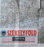 1944 Székelyföld térképe (1942. június 10-i határokkal), 1 : 200.000, M. Kir. Honvéd Térképészeti In...