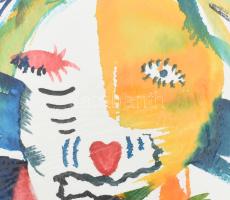 Szeift Béla (1944-2012): Cím nélkül, 2007. Akvarell, papír, jelzett, 41x29,5 cm