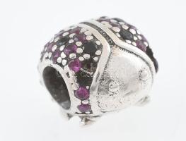 Ezüst (Ag) charm, 3 db, Pandora jelzéssel, bruttó: 7,78 g