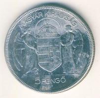 1930. 5P Ag "Horthy jobbra" T:3+