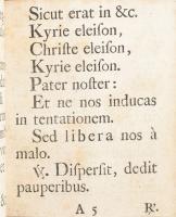 Allgemeine Tisch-Gebetter vor und nach dem Essen zu sprechen" (31)p. h.n., é.n. (cca 1700) ny.n...