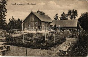 1928 Kovácsfalva, Kovácová; Kúpele Kovácová; Kúpel a pramen / fürdő és forrás / spa and mineral water spring (EK)