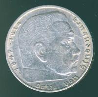 Német 3. Birodalom 1938A 2M Ag "Hindenburg" T:2/3