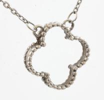 Ezüst(Ag) nyaklánc medállal, jelzett, h: max. 43 cm, nettó: 1,8 g