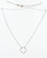 Ezüst(Ag) nyaklánc medállal, jelzett, h: max. 43 cm, nettó: 1,8 g