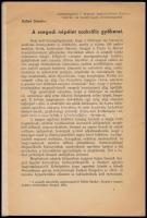 Bálint Sándor: A szegedi népélet szakrális győkerei. Bp., 1943. Stephaneum, 20 p. Dedikált. Kiadói p...