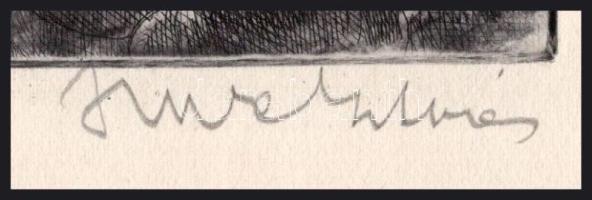 id. Imre István (1918-1983): 1919. márc. 23. Rézkarc, papír. Jelzett. 19×29 cm