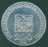 Lengyelország 1974. 200Zl Ag "Köztársaság 30. évfordulója" T:2