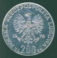 Lengyelország 1976. 200Zl Ag "Olimpia" T:2