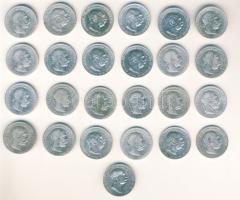 Ausztria 1893-1915. 1K Ag (25x), benne "Jubileum" T:2,2/3,3