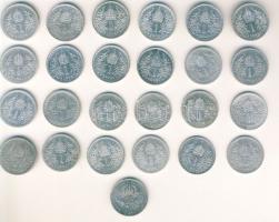 Ausztria 1893-1915. 1K Ag (25x), benne "Jubileum" T:2,2/3,3