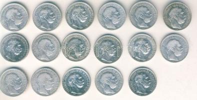 1893-1915. 1K Ag (17x) T:2,2/3,3