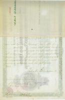 Amerikai Egyesült Államok ~1890. "Baltimore és Ohio Délnyugati Vasút Társaság" elismervény...