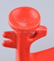 Retro bodrogkeresztúri? kerámia ló figura. Kis mázhibával. Jelzés nélkül. 23x22 cm