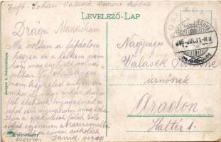 1916 Selmecbánya, Schemnitz, Banská Stiavnica; Piargská brána, Novy zámok, Kalvária / Hegybányai (Sz...