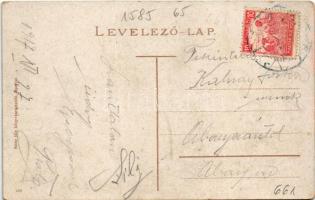 1917 Eperjes, Presov; Fő utca a parkkal, gyógyszertár. Stehr kiadása / main street, park, pharmacy (...