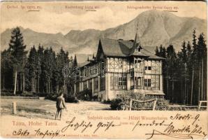 1903 Tátraszéplak, Tatranska Polianka, Westerheim (Magas Tátra, Vysoké Tatry); Széplak szálloda. F. Pietschmann No. 538. / hotel, villa (apró szakadás / tiny tear)