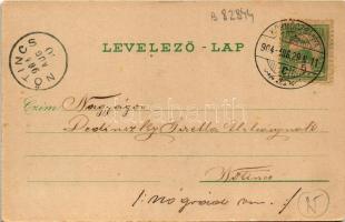 1904 Körmöcbánya, Kremnitz, Kremnica; Zólyomvölgy, Vadászkürt szálloda és nyaraló. Braun Ármin kiadá...