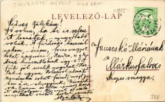 1912 Zsibrafürdő, Sibra, Sivabrada (Szepesváralja, Spisské Podhradie); gyógyfürdő, nyaralók / spa, v...