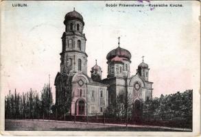 1916 Lublin, Sobór Prawoslawny / Russische Kirche / Russian Orthodox church (small tear)
