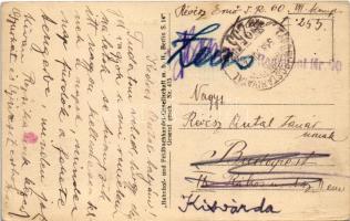 1918 Odessa, Odesa; Nowikoff Brücke / Novikov Bridge, tram (EK)