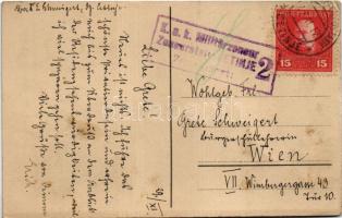 1917 Cetinje, Cettinje, Cettigne; Dvorska ulica / Hofstraße / street view, palace (EK)