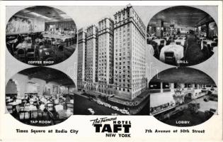New York, The Famous Hotel Taft, Times Square at Radio City, 7th Avenue at 50th Street, Coffee Shop, Tap Room, Grill, Lobby (EK)