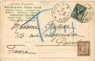 1898 (Vorläufer) Roma, Rome; Piazza e Basilica di San Pietro. Ernesto Richter No. 1. Art Nouveau, Em...