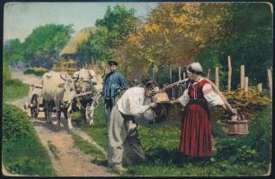 1917 Tábori posta képeslap / Field postcard "GRANICA"