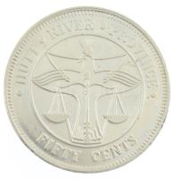 Ausztrália / Hutt River 1977. 50c Cu-Ni-Zn "I. Leonard" T:1- (PP) patina, ujjlenyomat / 
...