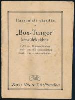 cca 1950 Zeiss Ikon Box Tengor használati utasítása, kissé viseletes állapotban.