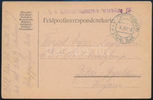1916 Tábori posta levelezőlap / Field postcard EP STARI BAR b