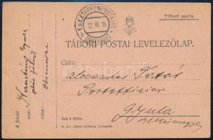 1916 Tábori posta levelezőlap "EP OBRENOVAC b", 1916 Field postcard "EP OBRENOVAC b"