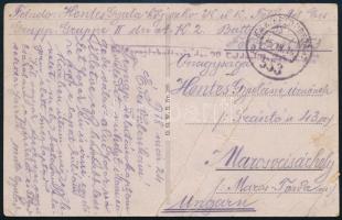 1918 Tábori posta képeslap 