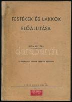Novák Pál: Festékek és lakkok előállítása. 12 képtáblával, számos gyártási előírással. Bp., 1949. Győző Andor. Javított kiadói papírkötésben