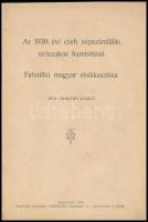 1933 Az 1930. évi cseh népszámlálás erőszakos hamisításai 14p. Pótolt papírborítóval