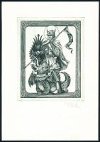 Vén Zoltán: Kisgaléria. 15 db jelzett rézkarc mappában. Sorszámozott, jelzettek 057/150, 12x9,5 cm K...