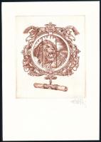 Vén Zoltán: Kisgaléria. 15 db jelzett rézkarc mappában. Sorszámozott, jelzettek 057/150, 12x9,5 cm K...