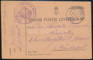 1917 Tábori posta levelezőlap "K.u.k. Gebirgs Telefon Abteilung Nr. 2." + "FP 637", 1917 Field postcard "K.u.k. Gebirgs Telefon Abteilung Nr. 2." + "FP 637"
