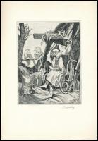 In memoriam Stettner Béla. 15 db grafikát tartalmazó sorszámozott mappa Stefanovits, Csorba-Simon, R...