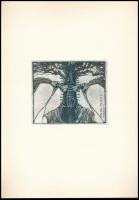 In memoriam Stettner Béla. 15 db grafikát tartalmazó sorszámozott mappa Stefanovits, Csorba-Simon, R...