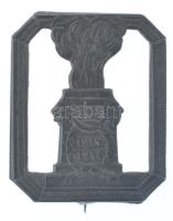 Osztrák-Magyar Monarchia 1917. 1914-1917 Zn sapkajelvény, függőleges Fe tűvel (29x24mm) T:2 / Austro-Hungarian Monarchy 1917. 1914-1917 Zn cap badge with vertical Fe pin (29x24mm) C:XF