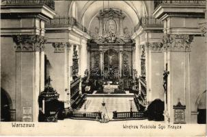 1909 Warszawa, Warschau, Warsaw; Wnelrze Kosciola Sgo Krzyza / church, interior (EK)