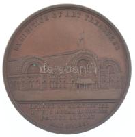 Nagy-Britannia / Manchester 1857. "Nemzetközi Műkincs Kiállítás" bronz emékérem. Szign.: P...