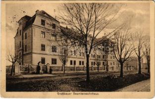 1916 Grodków, Grottkau; Beamtenwohnhaus / civil servants residence + "Reserve-Lazarett Grottkau" (EK)