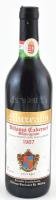 1987 Villányi Muzeális Cabernet Sauvignon, bontatlan palack száraz vörösbor, pincében szakszerűen tárolt, 12,2%, 0,75l.