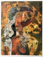 Menyhárt László: Szász Endre. A művész, Szász Endre által aláírt példány. Bp., 1983, Corvina. Gazdag...