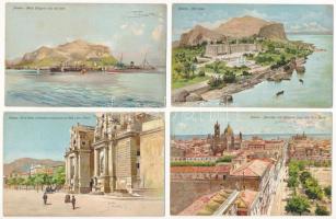 Palermo - 4 db RÉGI város képeslap / 4 pre-1945 town-view postcards